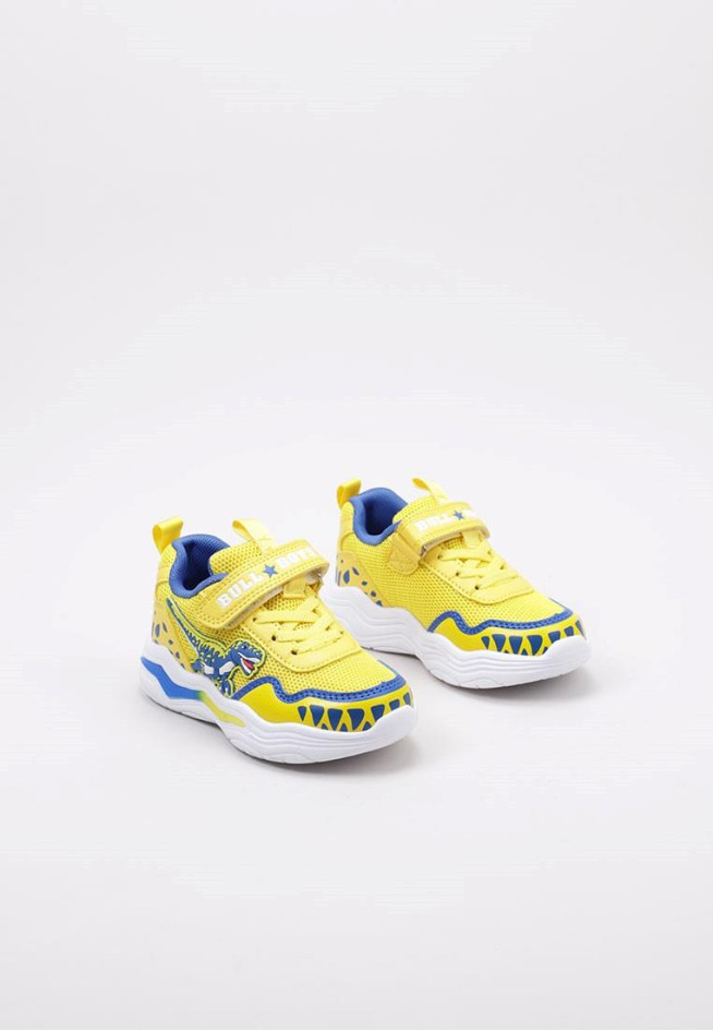 Kids 4500 Velociraptor Flashing Light Up Trainers In Grey