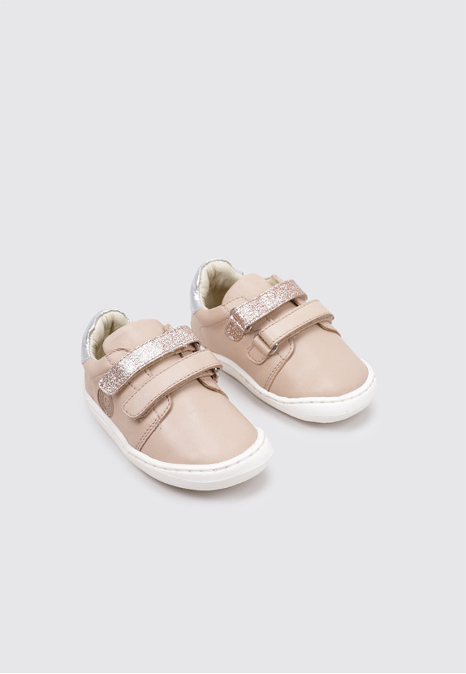 GIOSEPPO Barefoot Baskets Cuir Brillant TUSTEN - Chaussures Minimalistes Enfants