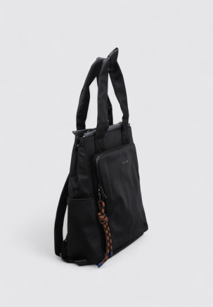 VICTORIA MOCHILA NYLON NUDO Preto