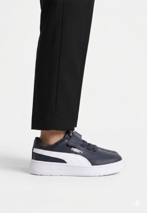 PUMA COURT CLASSIC CLEAN   Azul
