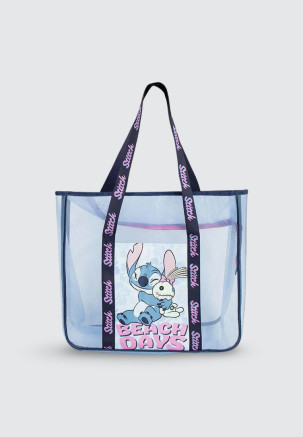 CERDÁ BEACH BAG PREMIUM STITCH Blau