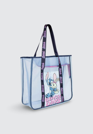 CERDÁ BEACH BAG PREMIUM STITCH Blau