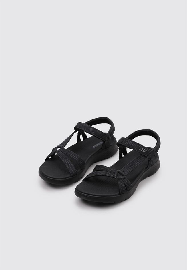 SKECHERS GO WALK FLEX SANDAL - SUBLIME Negro