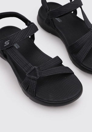 SKECHERS GO WALK FLEX SANDAL - SUBLIME Negro
