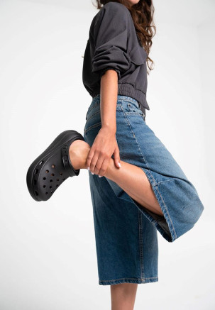CROCS CLASSIC CRUSH CLOG Schwarz