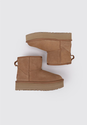 UGG CLASSIC MINI PLATFORM  Marrón