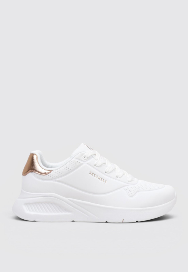 SKECHERS UNO LITE - SHIMMER ALONG Blanco