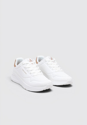 SKECHERS UNO LITE - SHIMMER ALONG Blanco