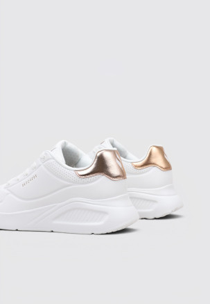 SKECHERS UNO LITE - SHIMMER ALONG Blanco