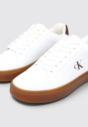 CALVIN KLEIN CLASSIC CUPSOLE LACEUP LTH Branco