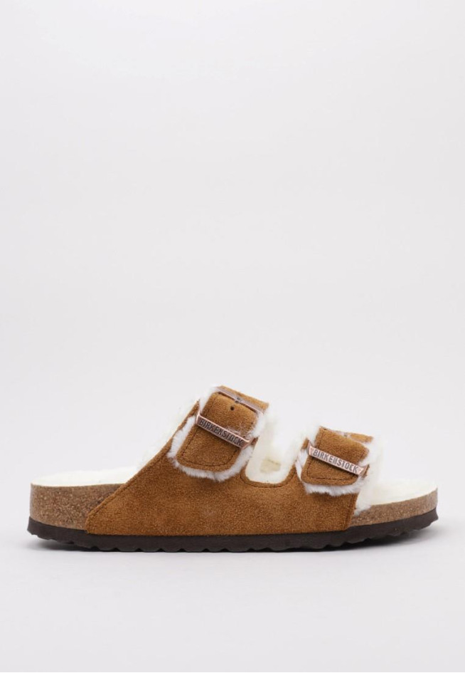 BIRKENSTOCK ARIZONA FUR Couro