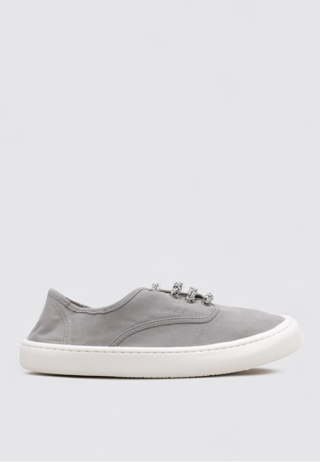 VICTORIA OLMO BAREFOOT LONA TINTADA DREC Cinzento