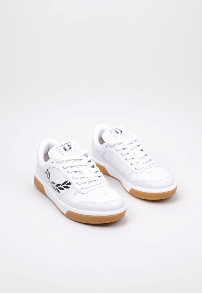 FRED PERRY B6318 - B300 TEXTURED  Blanco
