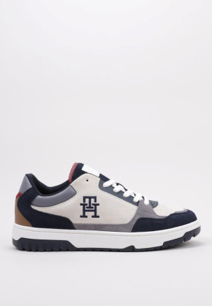 TOMMY HILFIGER TH BASKET BETTER SUEDE MIX Azul