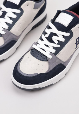 TOMMY HILFIGER TH BASKET BETTER SUEDE MIX Azul