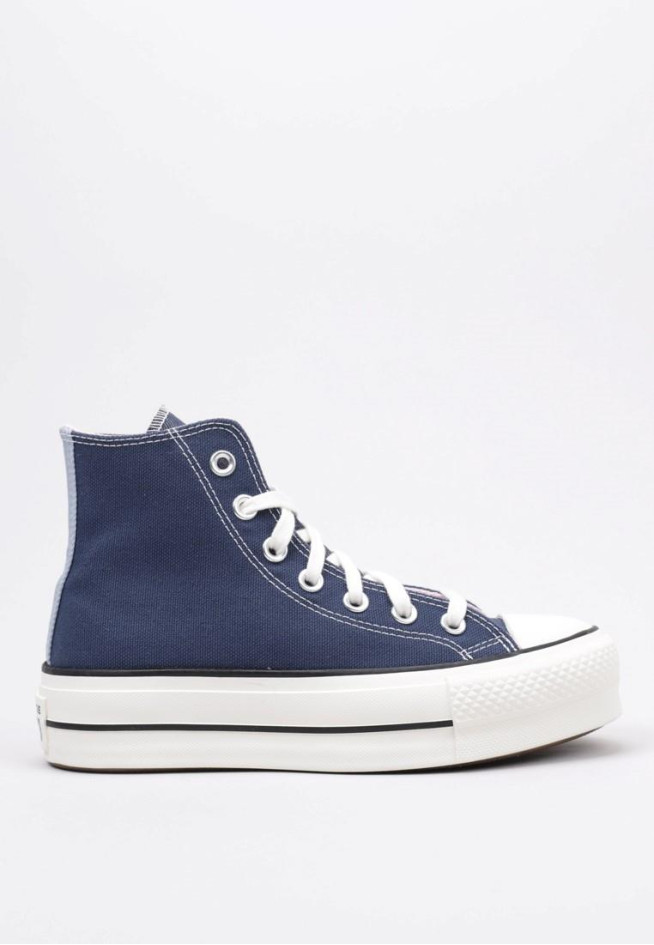 CONVERSE CHUCK TAYLOR ALL STAR LIFT PLATFORM DENIM FASHION. Azul