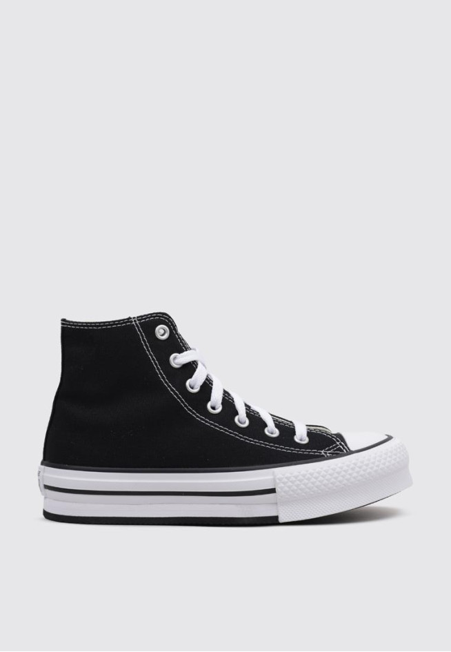 CONVERSE CHUCK TAYLOR ALL STAR EVA LIFT CANVAS PLATFORM Negro