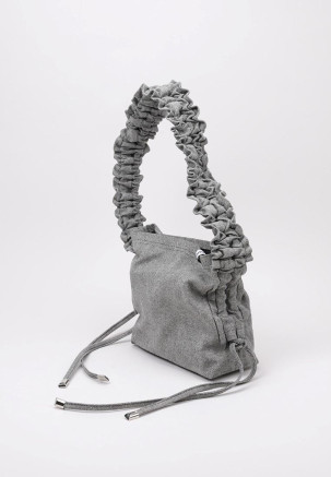 SARA PARADA KAIA MINI LOGO BAG  Gris