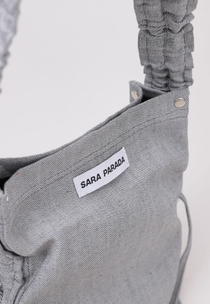 SARA PARADA KAIA MINI LOGO BAG  Gris
