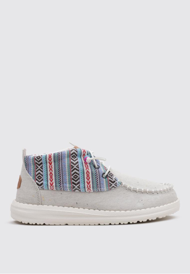 HEY DUDE WENDY MID BOHO MIX Gris