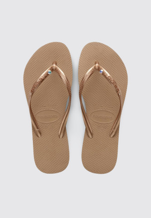 HAVAIANAS SLIM CRYSTAL SWII Beige