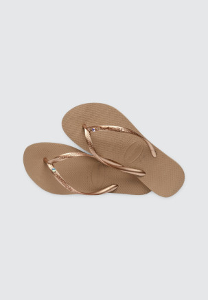 HAVAIANAS SLIM CRYSTAL SWII Beige
