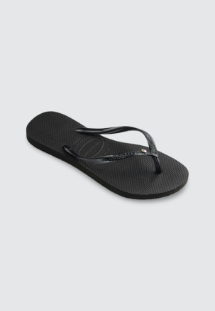 HAVAIANAS SLIM CRYSTAL SWII Negro