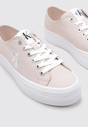 CALVIN KLEIN VULC FLATFORM ESSENTIAL MONO Rosa