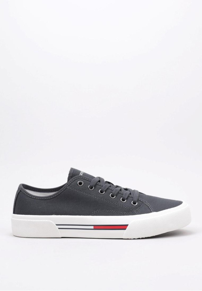 TOMMY HILFIGER TOMMY JEANS LACE UP CANVAS COLOR Gris