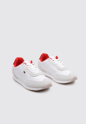 TOMMY HILFIGER FLAG HERITAGE RUNNER Blanco