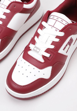 TOMMY HILFIGER TJW RETRO BASKET LEATHER Burdeos