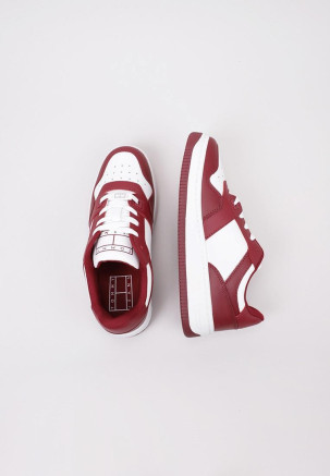 TOMMY HILFIGER TJW RETRO BASKET LEATHER Burdeos