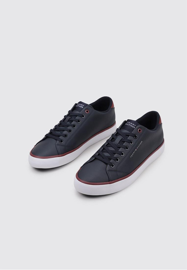 TOMMY HILFIGER TH HI VULC CORE LOW LEATHER ESS Azul