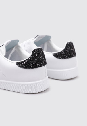 VICTORIA PIEL & GLITTER Blanco