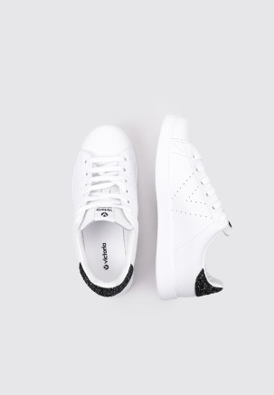 VICTORIA PIEL & GLITTER Blanco