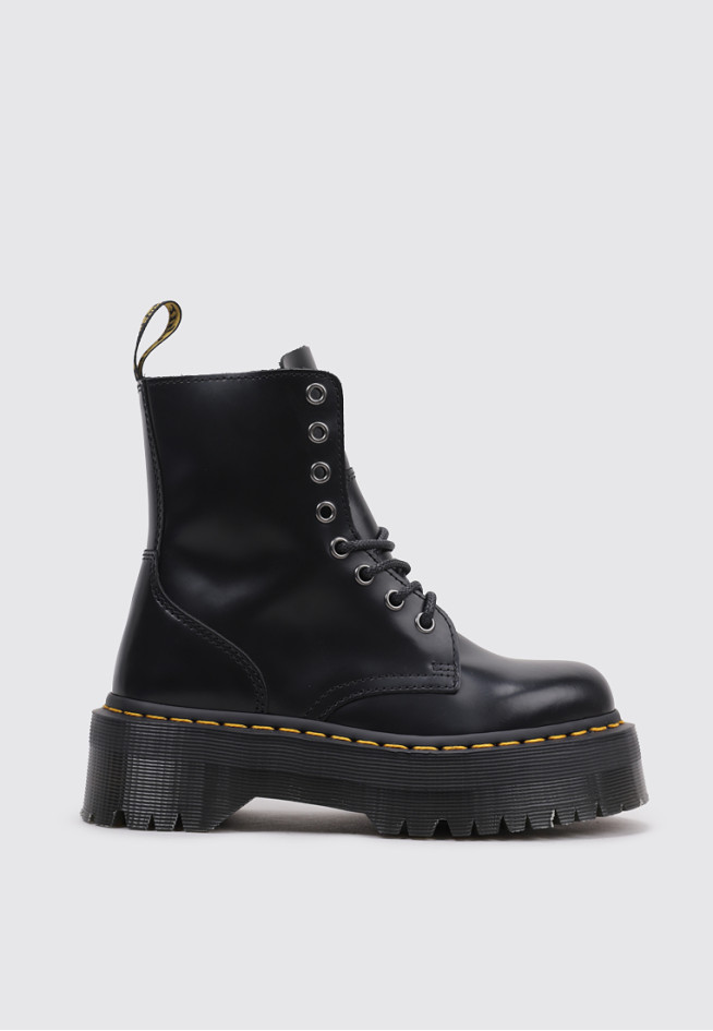 DR MARTENS Jadon Black Polished Smooth Negro