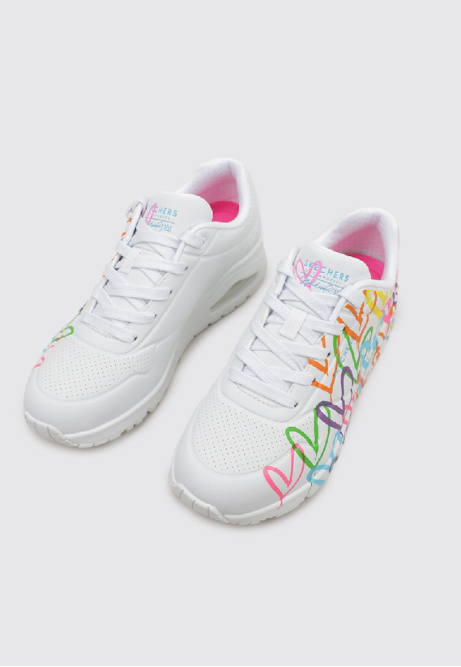 SKECHERS UNO - HIGHLIGHT LOVE Blanco