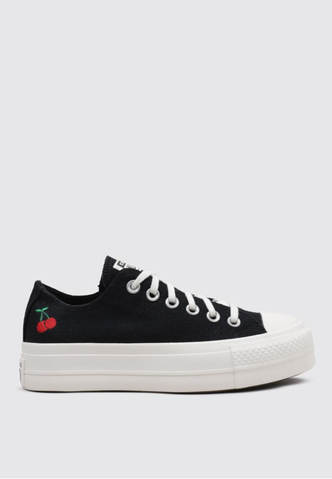 CONVERSE CHUCK TAYLOR ALL STAR LIFT PLATFORM CHERRIES  Negro