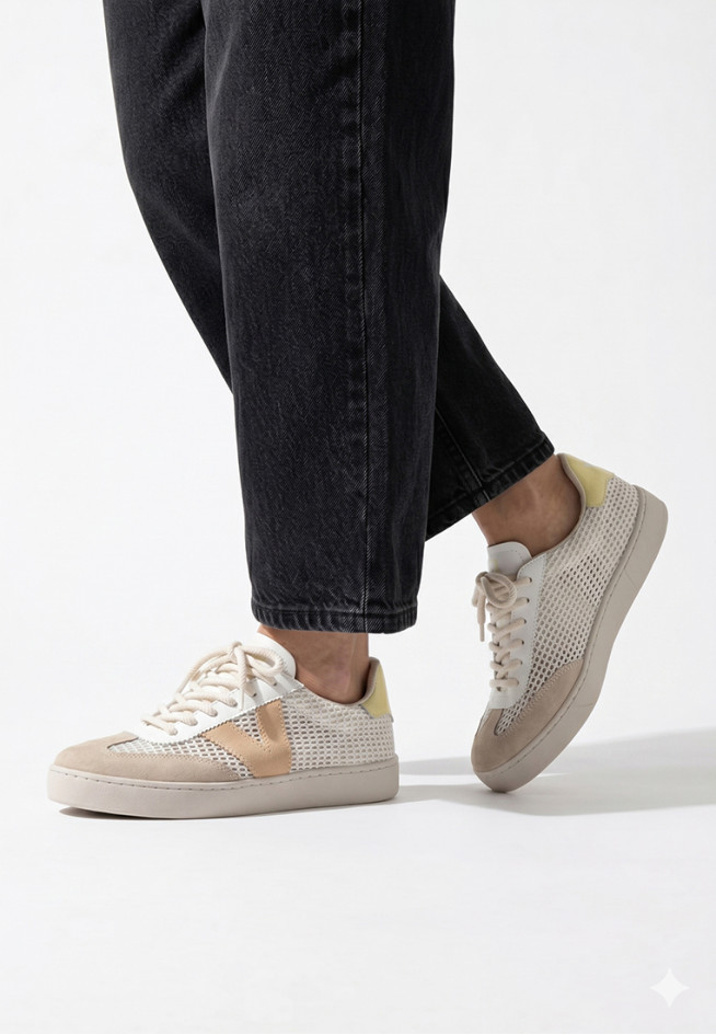 VICTORIA BERLÍN REJILLA ABIERTA & SERRAJE Beige