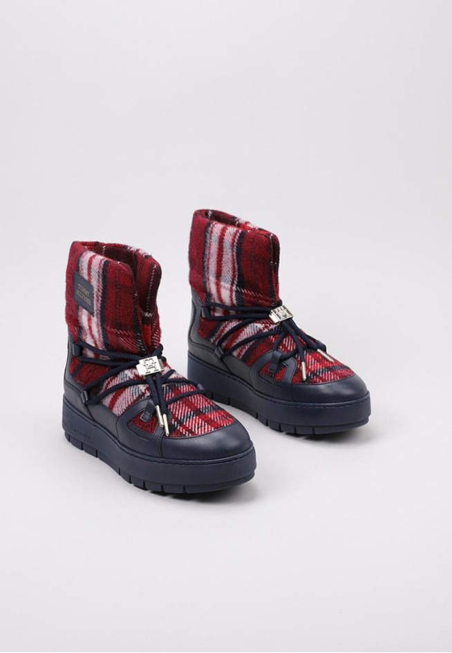 TOMMY HILFIGER TARTAN SNOWBOOT Rojo
