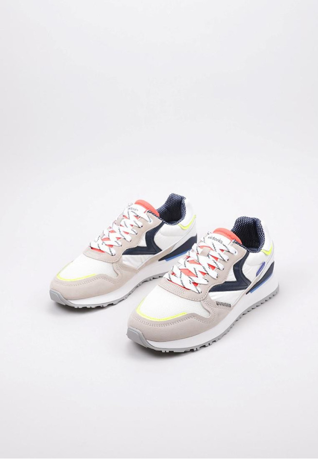 Baskets Victoria 1985 Légères Nylon Cuir Fluo Logo Rétro - Confort Et Style Urbain