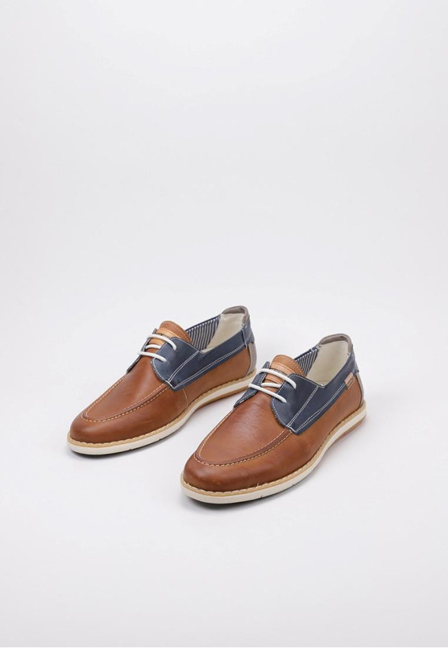 thumbnail image 2 of Men's Leather Boat Shoes JUCAR M4E-1035 | Outlet 2 of 11